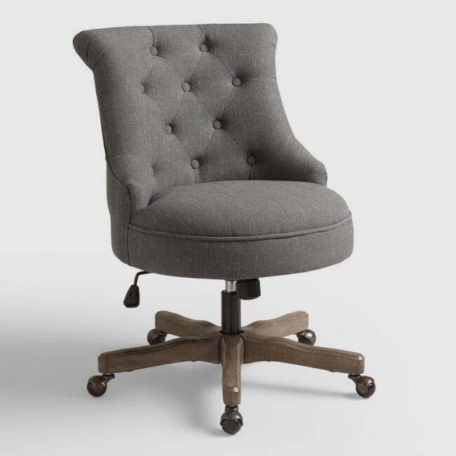 Elsie Upholstered Office Chair | World Market