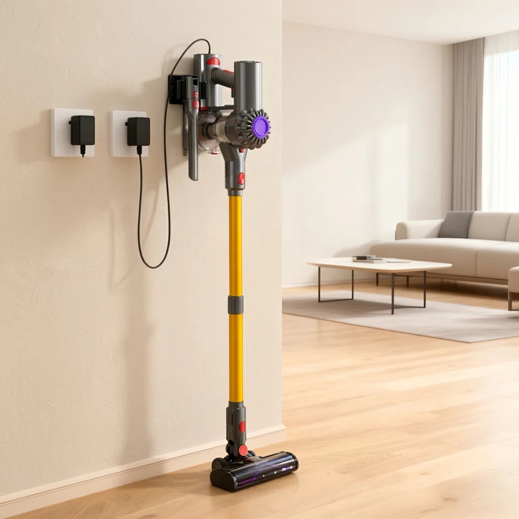 VACTechPro Cordless Vacuum Cleaner Rechargeable Stick Vacuum Wall-mounted Charging, Self-standing... | Wayfair North America