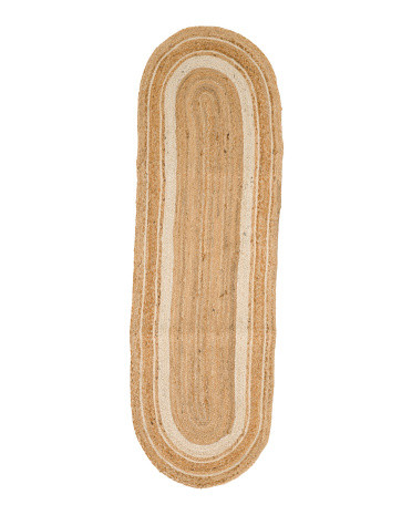 22x70 Jute Oval Runner | TJ Maxx
