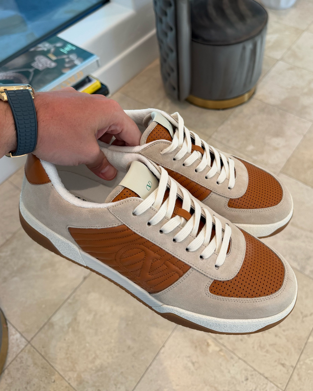 Fancy Friday: @Valentino Garavani Sparry Sneakers in Split Leather and Nappa $980 from @saksfifthavenue