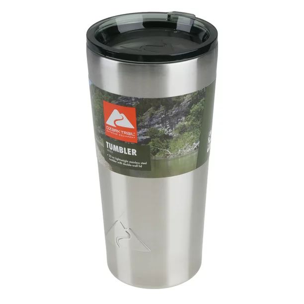 Ozark Trail Double Wall Vacuum Sealed Stainless Steel Tumbler 22 Ounce - Walmart.com | Walmart (US)