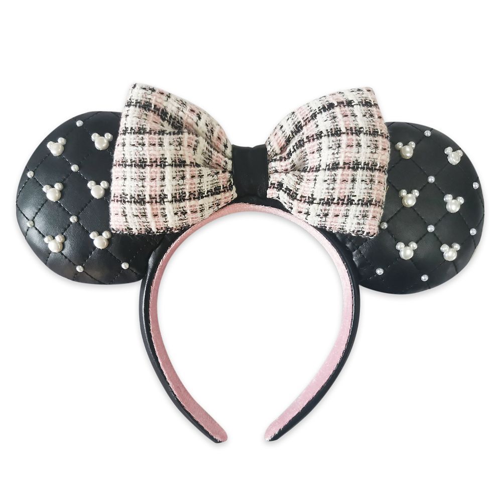 Minnie Mouse Ear Headband with Bow – Tweed & Pearl | shopDisney