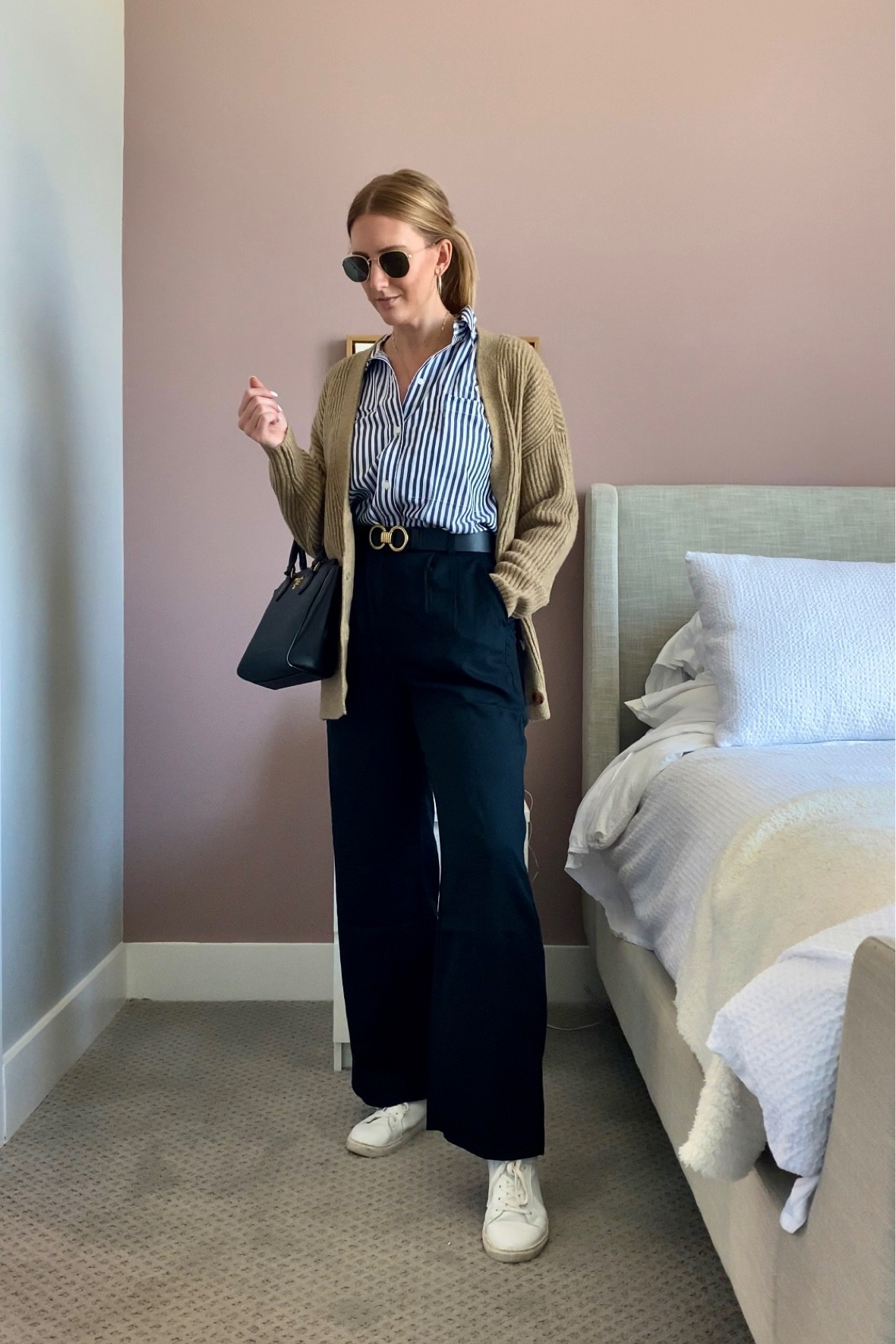 Fall work outfit idea! Everything is tts. #abercrombie #trousers #popplin

#LTKstyletip #LTKworkwear #LTKunder100