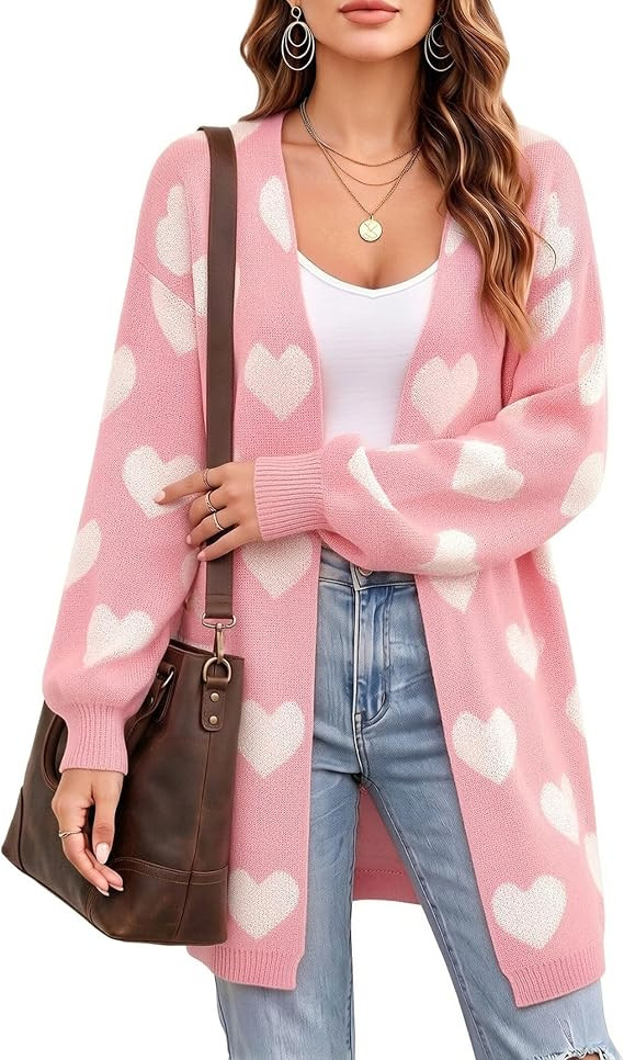 Soft Knit Long Sleeve Cardigans, Winter Fall Clothes, Dressy Casual Office Work Teacher Outfits | Amazon (US)