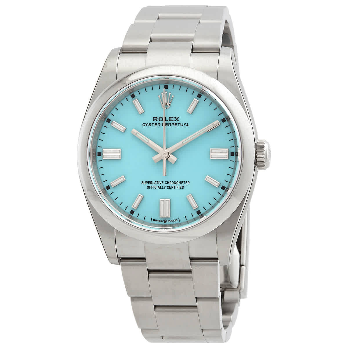 Rolex Oyster Perpetual 36 Automatic Chronometer ''Tiffany Blue'' Dial Watch 126000TQBLSO | Jomashop.com & JomaDeals.com