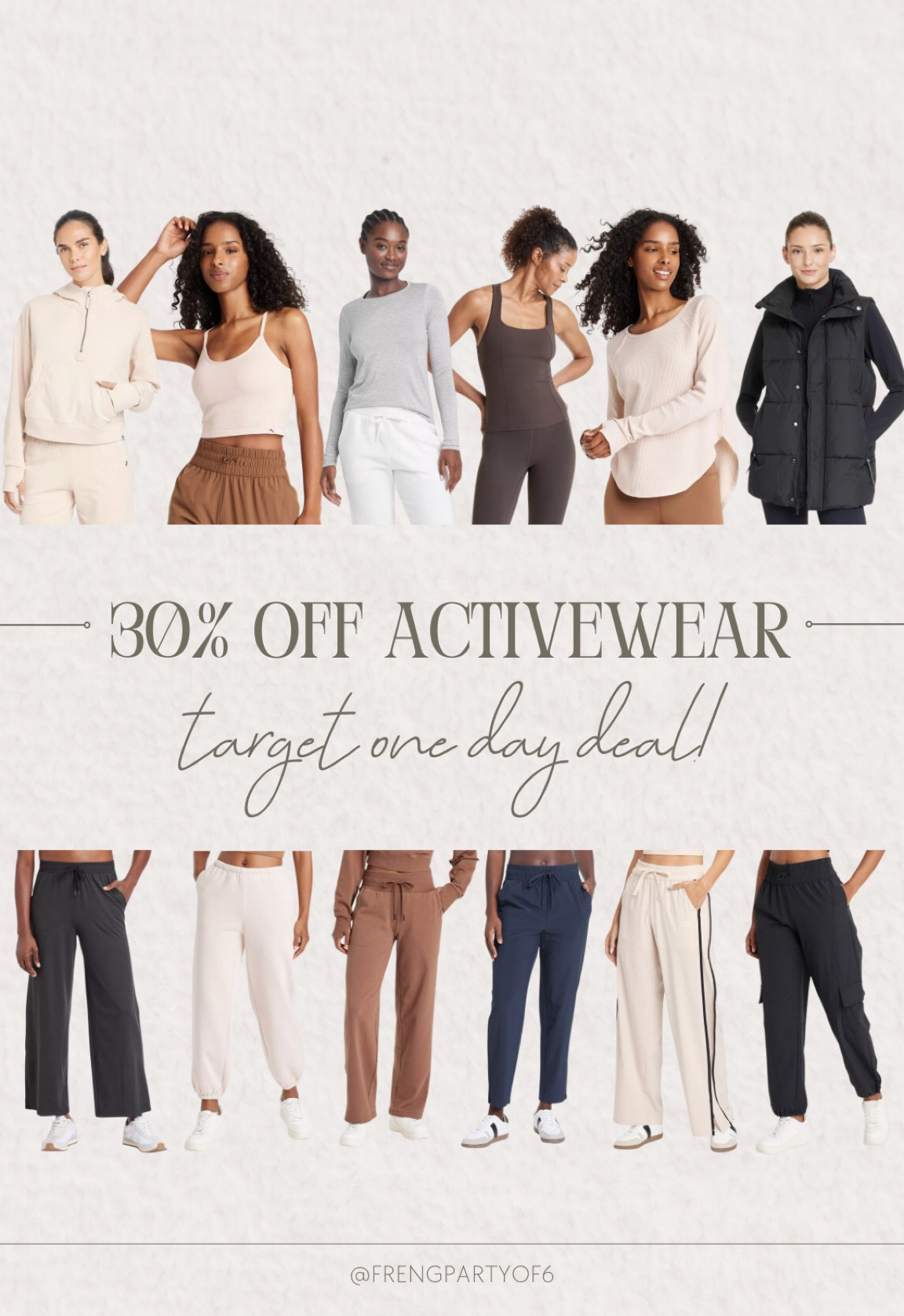 Target one day deal! Save 30% off activewear for the family  

#LTKSaleAlert #LTKFitness #LTKFindsUnder50