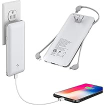 10000mAh Q Portable Charger, Ultra Slim USB C Power Bank, 4 Output Dual Input External Battery Pa... | Amazon (US)