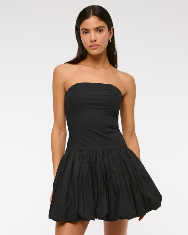 Women's Bubble Hem Mini Dress | Women's Clearance | Abercrombie.com | Abercrombie & Fitch (US)