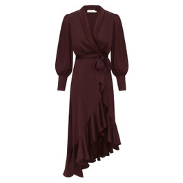 Silk Wrap Midi Dress - Mahogany            
        
            

    
    
    











    ... | ZIMMERMANN (US, CA, EU, MENA)