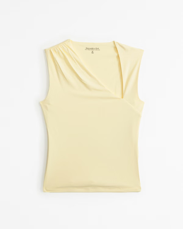 Asymmetrical Draped Top | Abercrombie & Fitch (US)