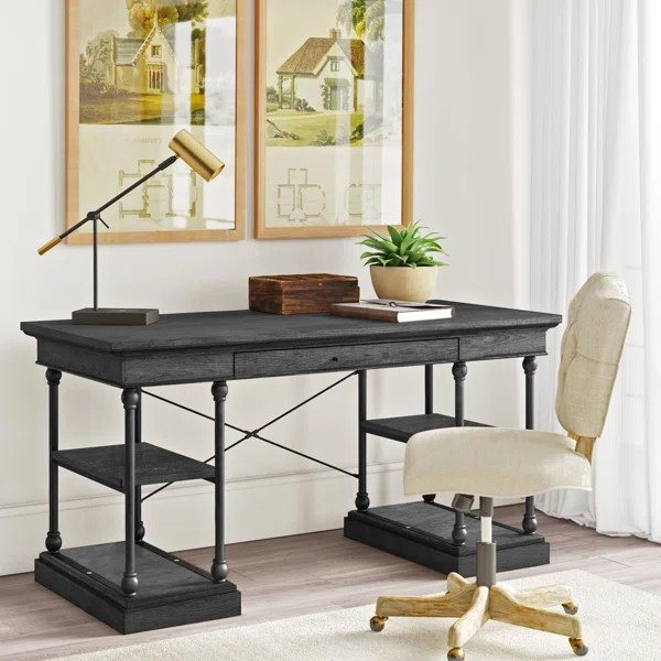 Kyler Solid Wood Top Writing Desk | Wayfair North America