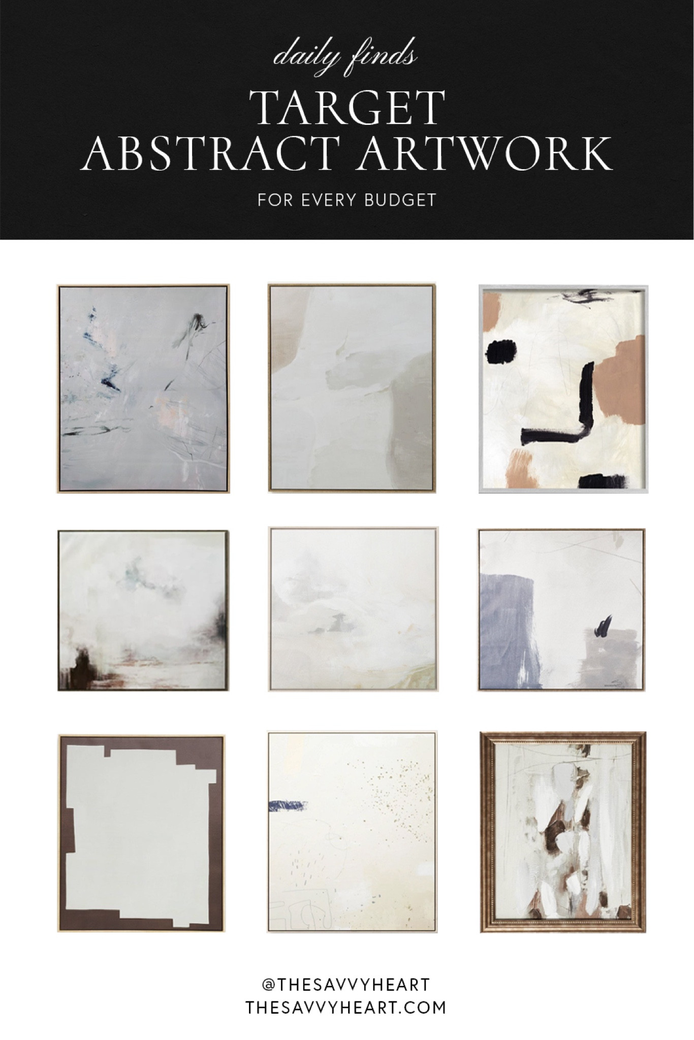 Inexpensive artwork from Target! Target finds, abstract art, wall art, framed art, modern and contemporary artwork and paintings 

#LTKFind #LTKhome