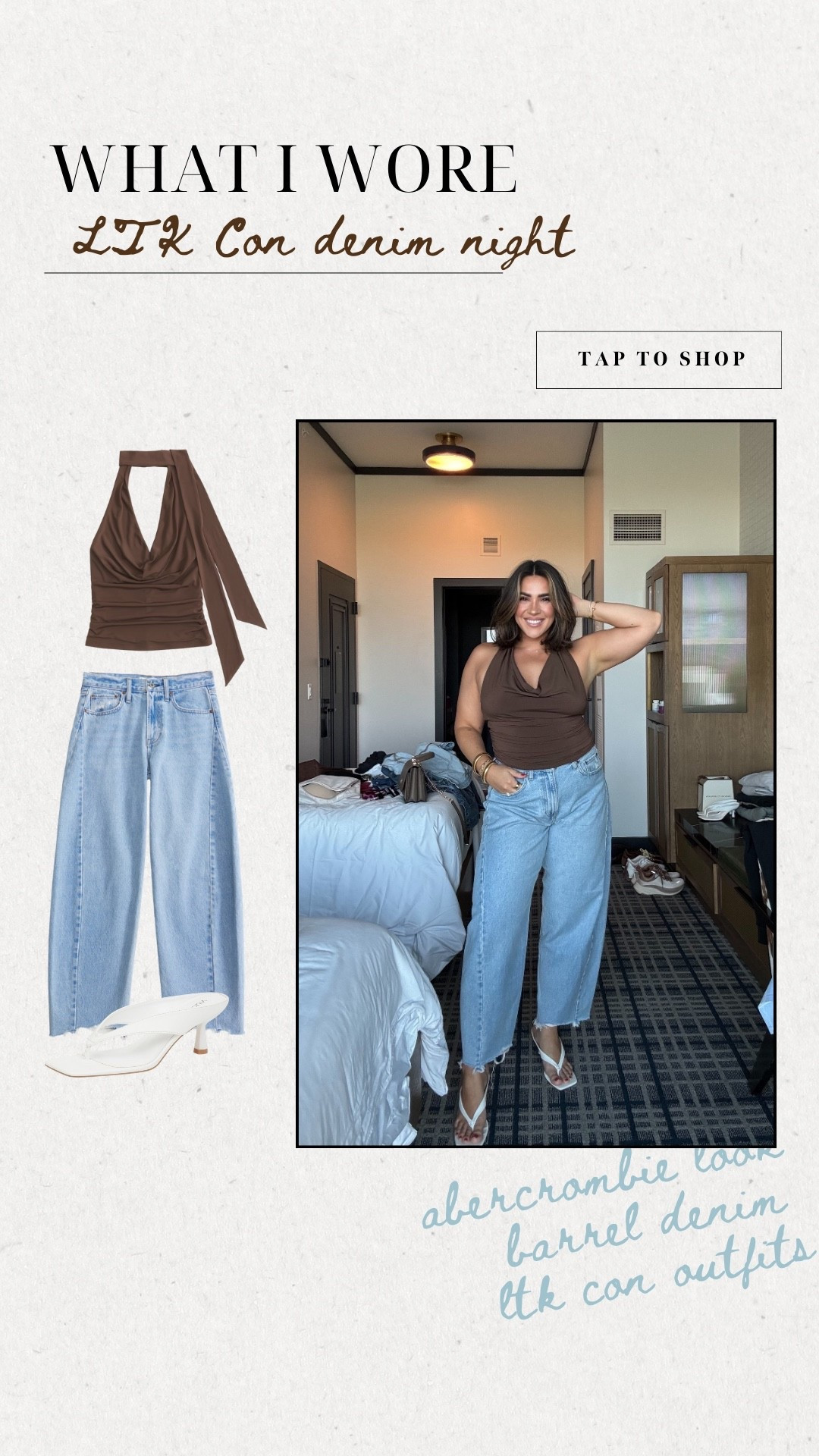 An option I had for our first LTK event! What do you think? I love the top it's so flattering & I have cakes under to lift! I can't get enough of these jeans so flattering on my body type and I love the wash. 

Fall outfit, fall date night, midsize, size 10 jeans 

#LTKMidsize #LTKStyleTip #LTKCon