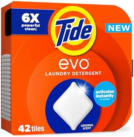 Tide evo Laundry Detergent Original Scent Works on 100% of Common Stains Concentrated Travel Dete... | Amazon (US)