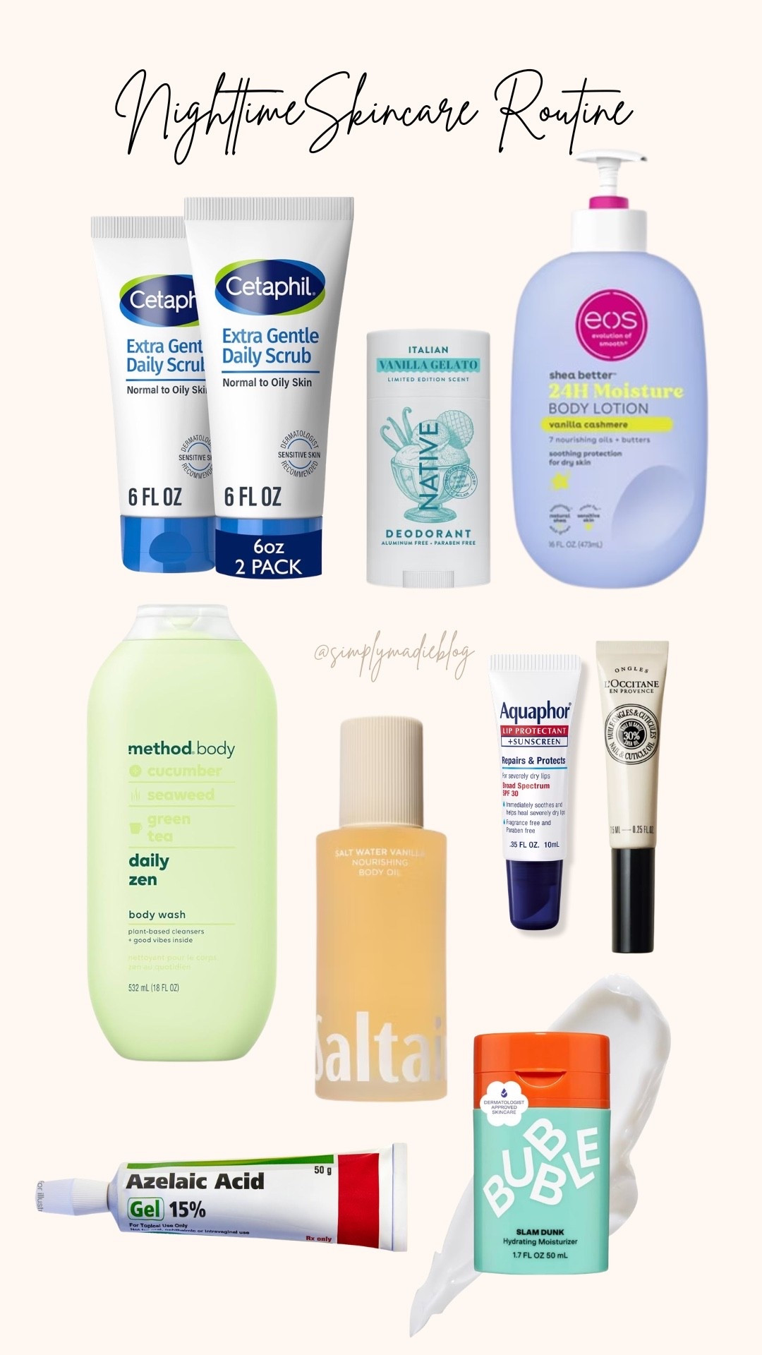 my minimal nighttime skin/body care routine ✨

#LTKgrwm #LTKselfcare #LTKBeauty