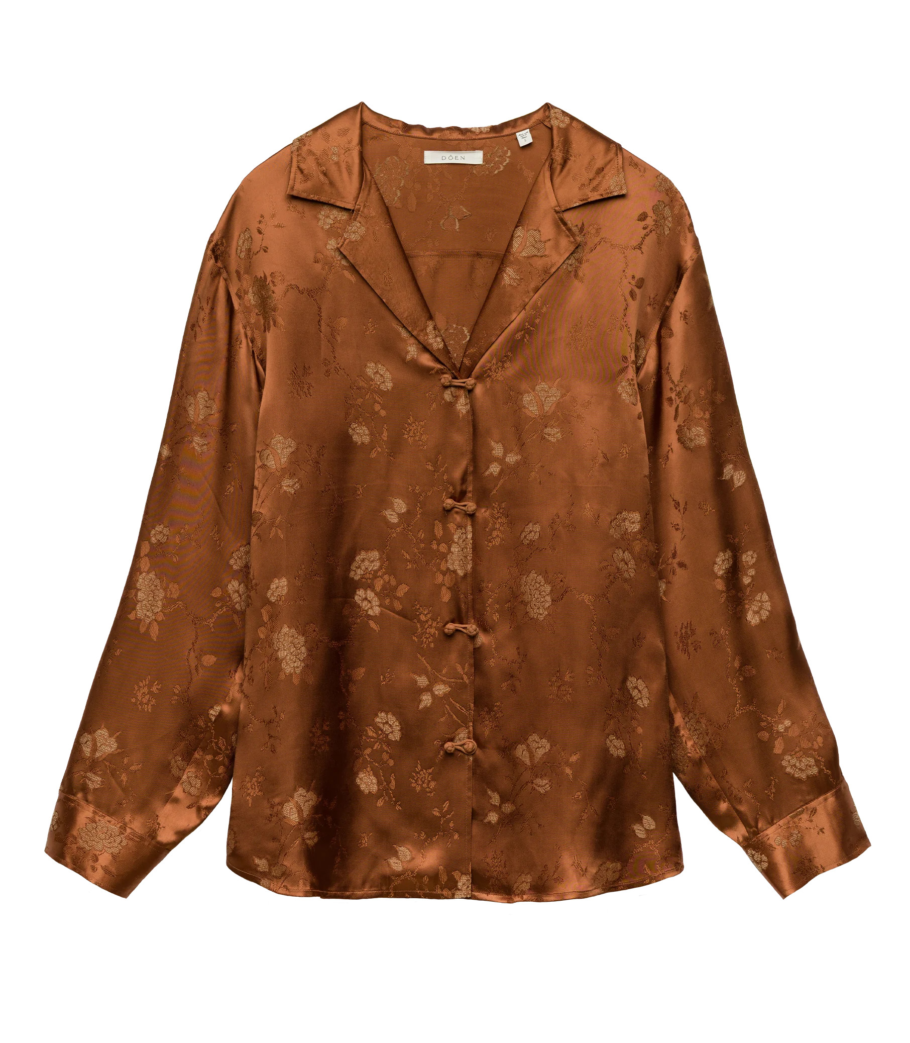Maurise Top - Spiced Pecan Tappezzeria Jacquard | DÔEN | DOEN