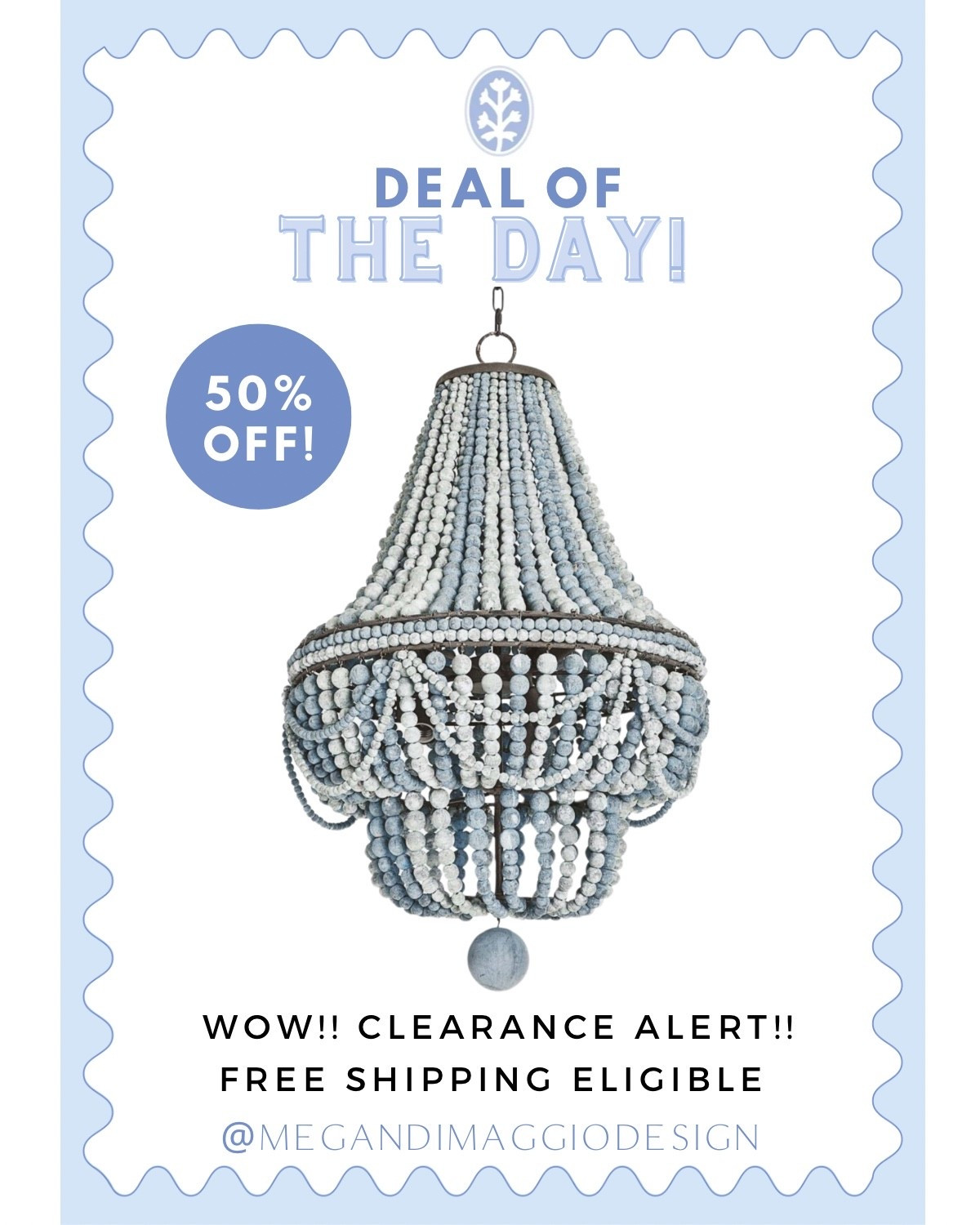 Wow!! Score this designer Regina Andrew blue beaded chandelier on sale for Labor Day at 50% OFF & free shipping eligible!! 🤩🙌🏻🏃🏼‍♀️

#LTKHome #LTKSaleAlert