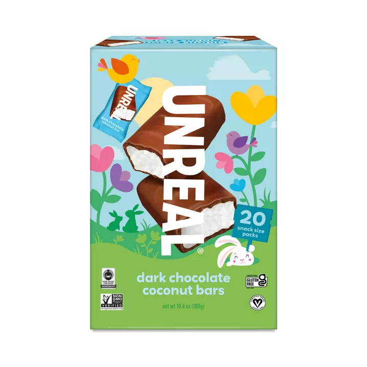 Unreal, Spring Dark Chocolate Coconut Bars | Thrive Market