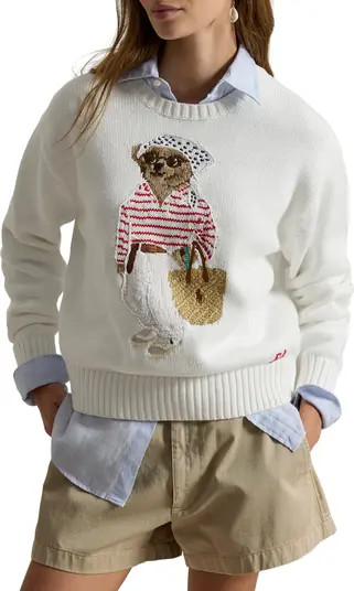 Polo Bear Crewneck Cotton Sweater | Nordstrom