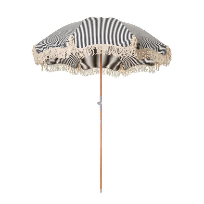 premium umbrella, navy stripe | minnow