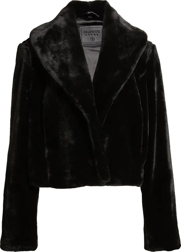 Shawl Collar Faux Fur Jacket | Nordstrom