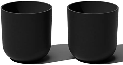 Veradek Round Black Plastic Planter Pots for Indoor/Outdoor Garden Use, with Drainage Holes, Suit... | Amazon (US)
