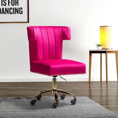Maston Task Chair House of HamptonÂ® Upholstery Color: Fushia | Wayfair North America