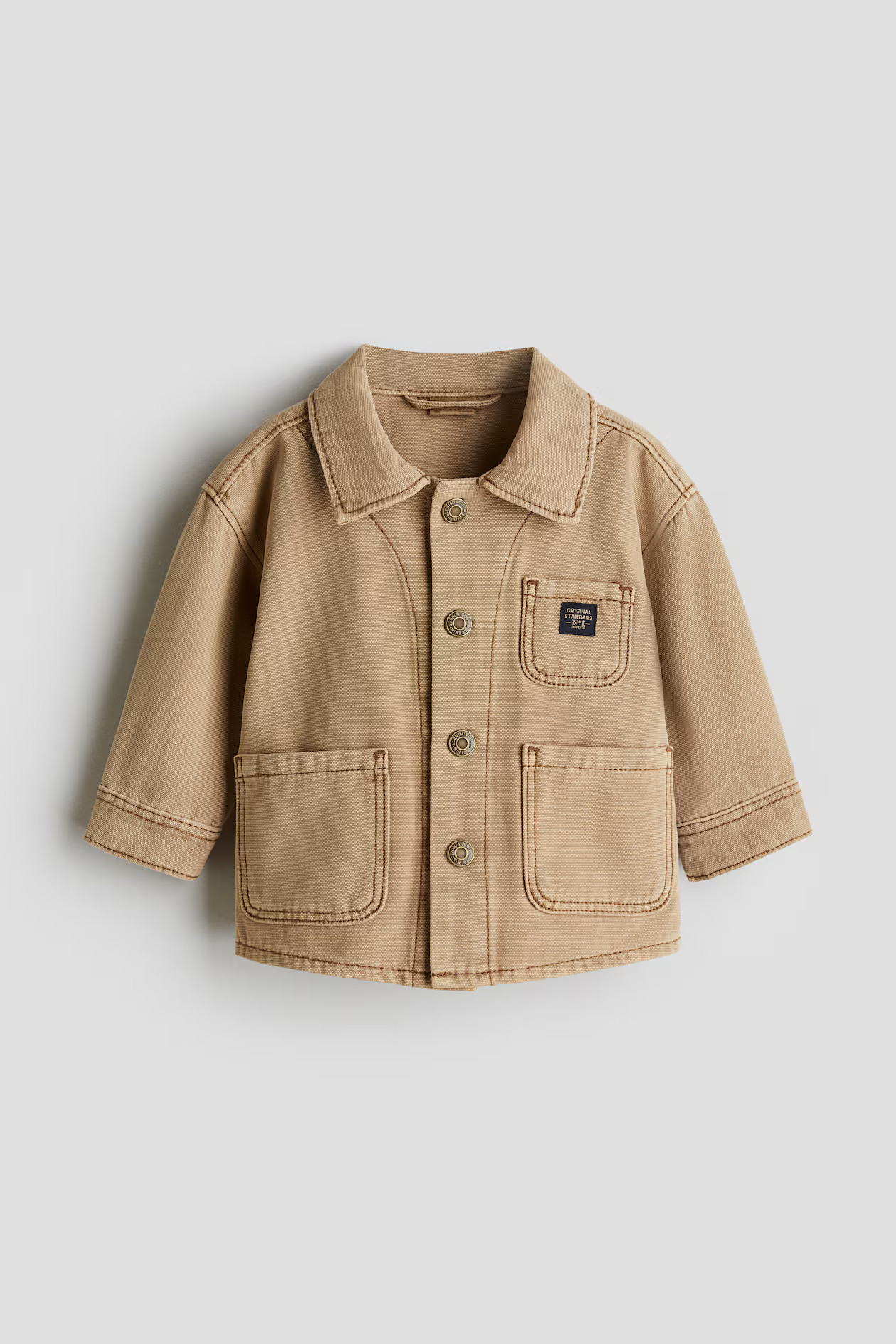 Loose-Fit Canvas Overshirt | H&M (US + CA)