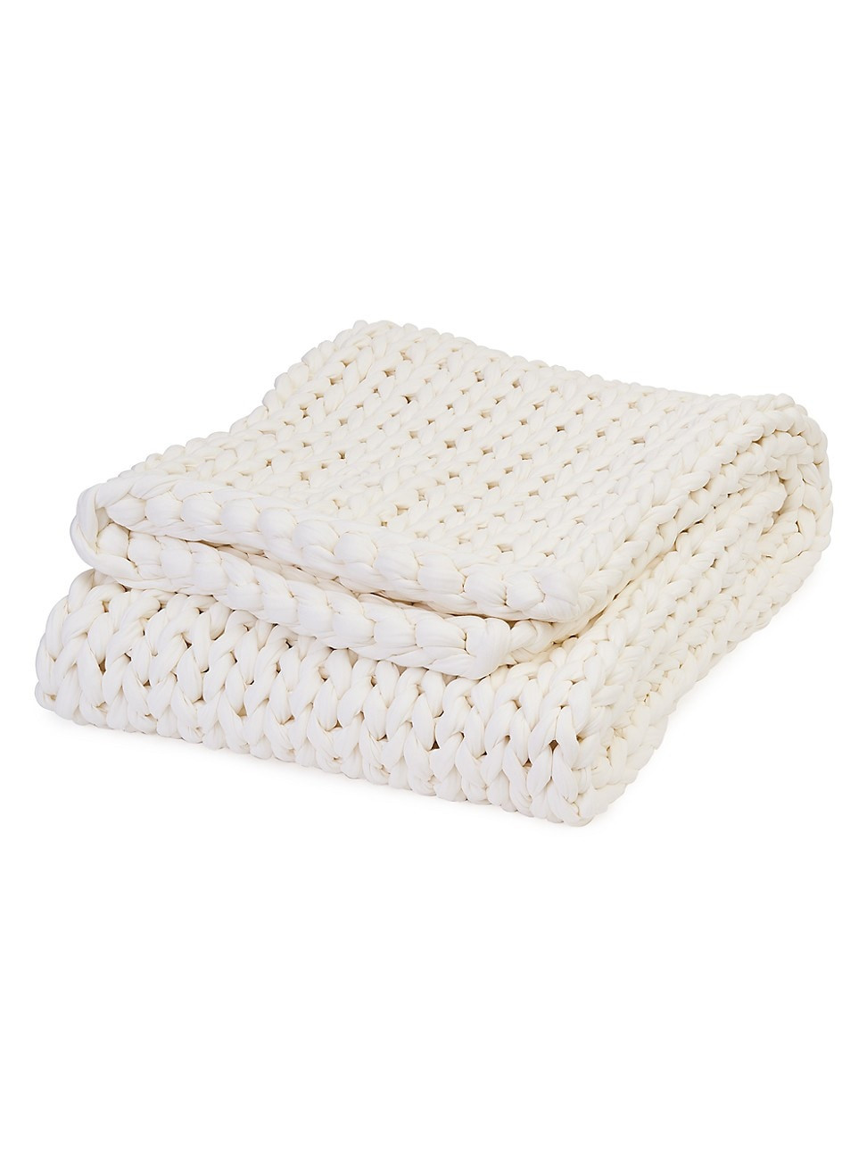 Cotton Napper Weighted Knit Blanket - Cloud - Size Large | Saks Fifth Avenue