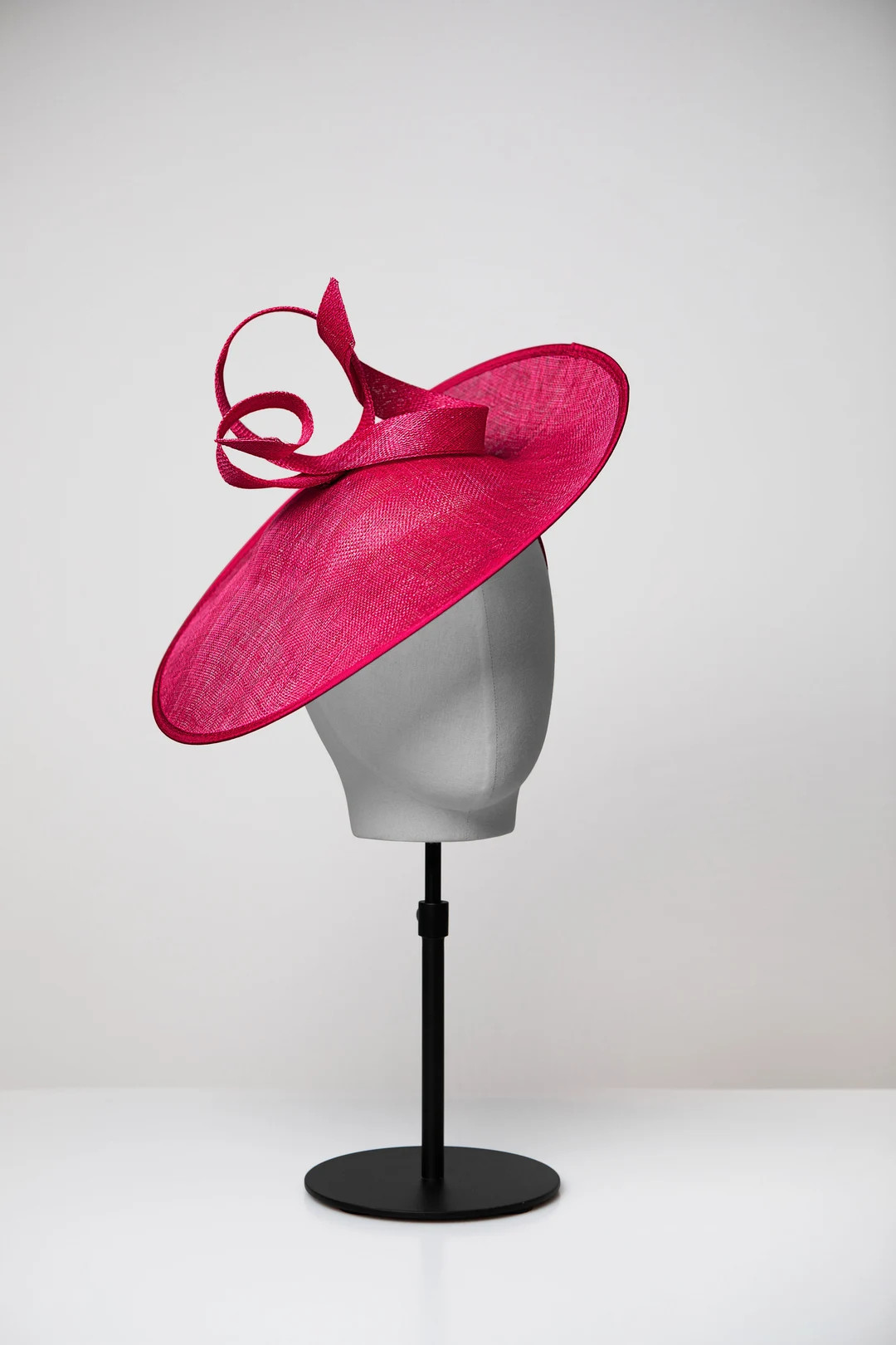 Ella Modern Large Hat Fascinator Races Wedding Pink Blue Black White Navy - Etsy | Etsy (US)