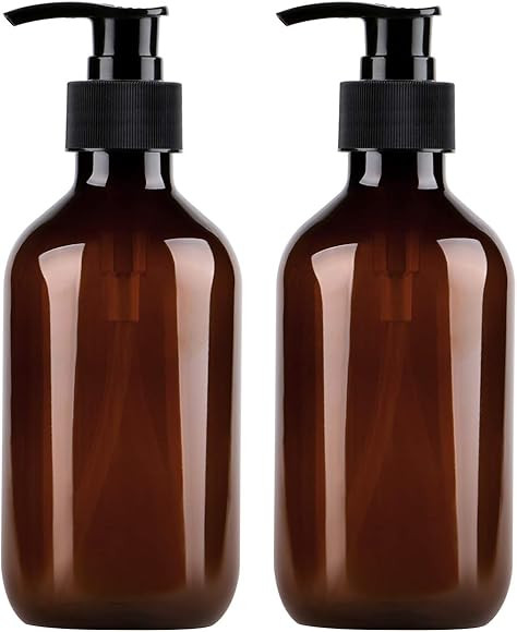Pump Bottles Dispenser, Yebeauty 10oz/300ml Empty Plastic Refillable Lotion Soap Shampoo Bottles ... | Amazon (US)