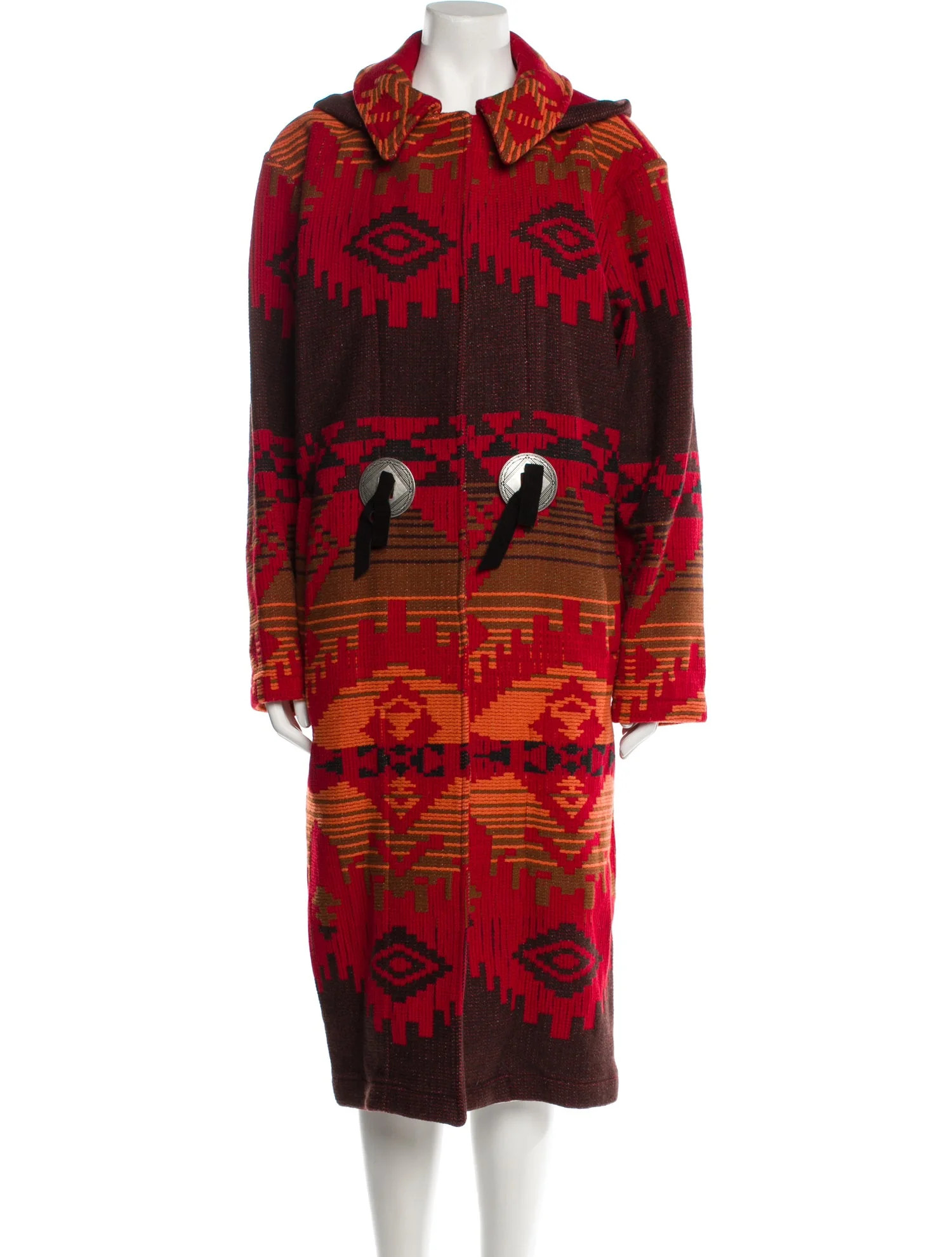 Wool Patterned Coat w/ Tags | The RealReal