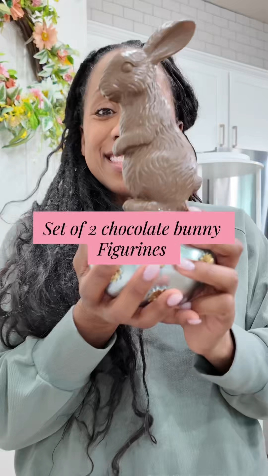 Easter bunny decor set 🐰 

Cute chocolate-style bunnies with eggs—perfect for spring home styling. @QVC 

#LTKHome #LTKSaleAlert #LTKSeasonal