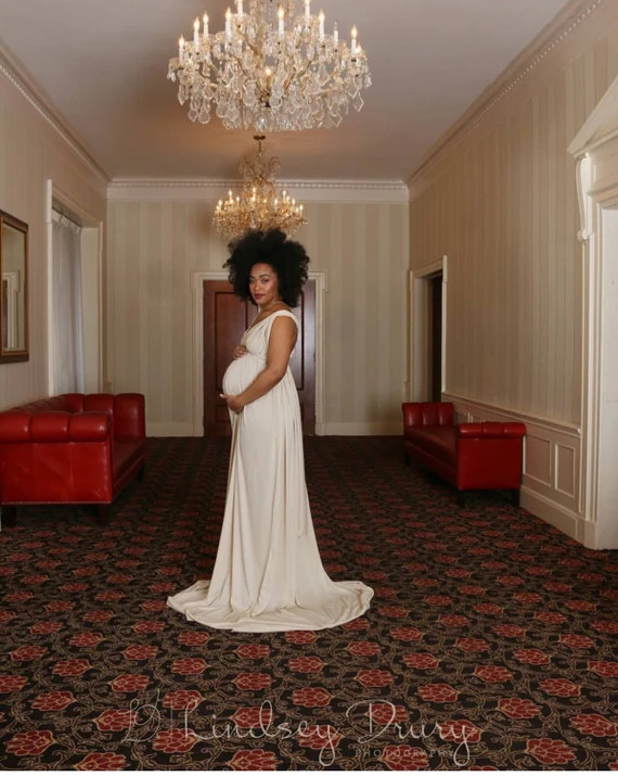 Maternity Dress for photo shoot/infinity dress/baby shower dress/wedding gown/bridesmaid dress/ch... | Etsy (US)