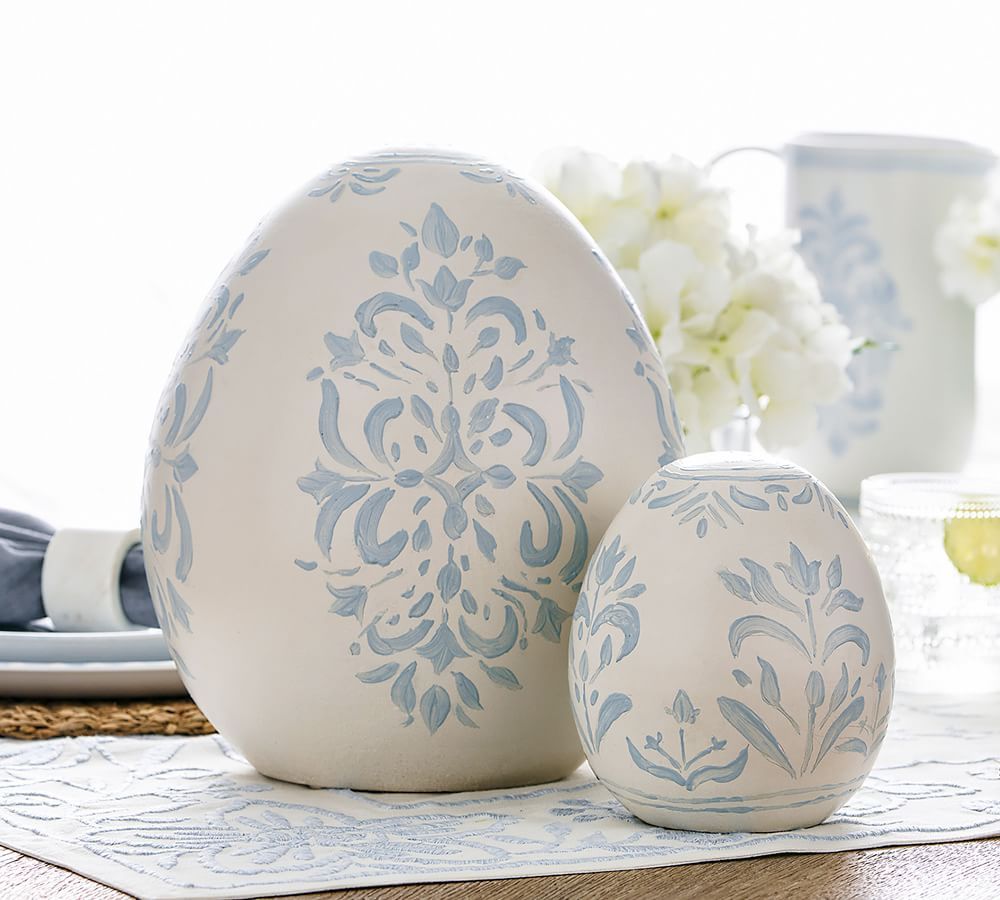 Chambray Painted Eggs | Pottery Barn (US)