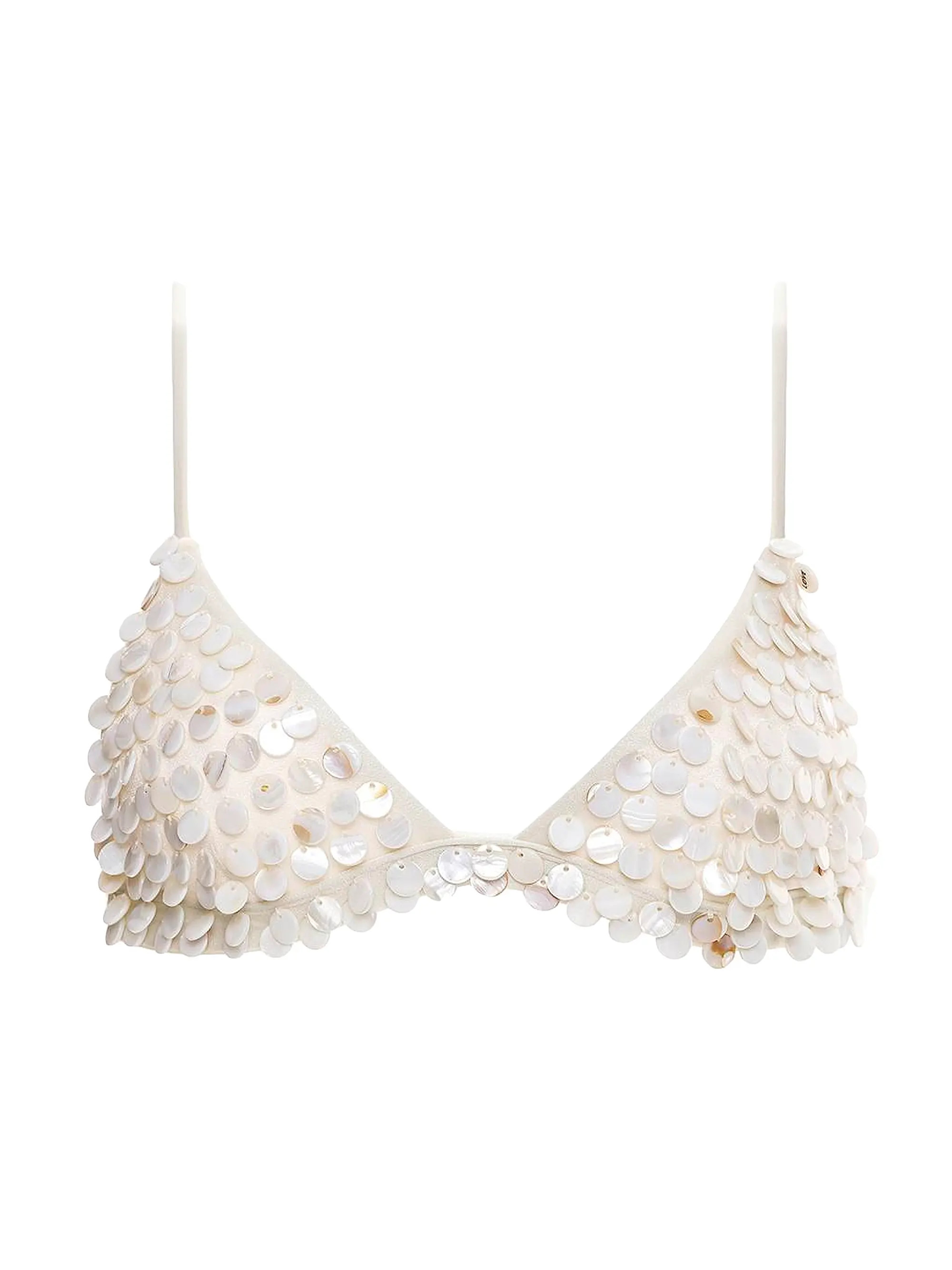 Returning To The Roots Lisa Kai Beaded Bikini Top | Saks Fifth Avenue