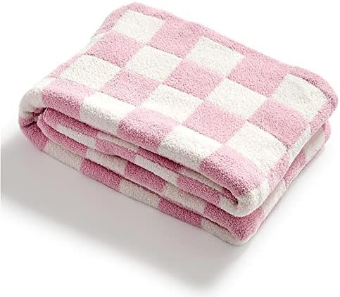 YIRUIO Throw Blankets Checkerboard Grid Chessboard Gingham Warmer Comfort Plush Reversible Microf... | Amazon (US)