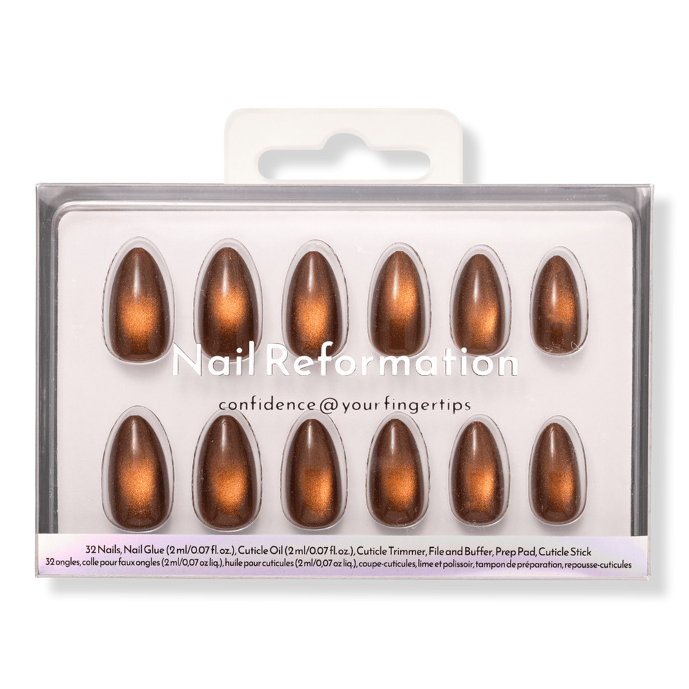 Nail Reformation Brown Velour Press On Nails | Ulta