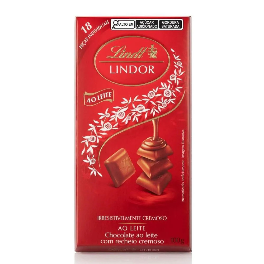 Barra de Chocolate Lindt Lindor Singles ao Leite 100g  em Promoção | Ofertas na Americanas | Americanas (BR)