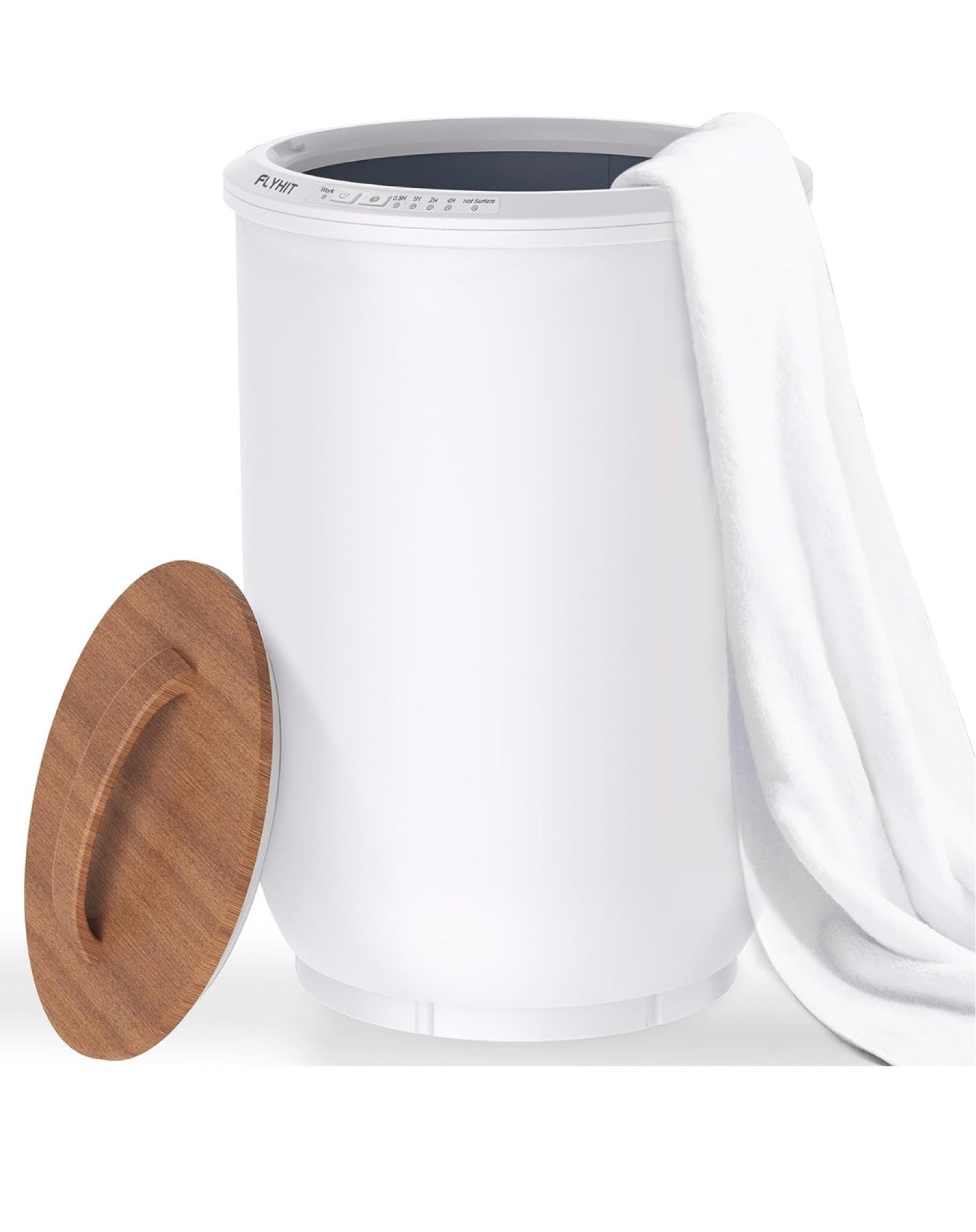 FLYHIT Luxury Towel Warmers for Bathroom - Wooden Lid, Large Towel Warmer Bucket, Auto Shut Off, Fits Up to Two 40"X70" Oversized Towels, Best Ideals Valentines Day Gifts for Her

#LTKMostLoved #LTKGiftGuide #LTKhome