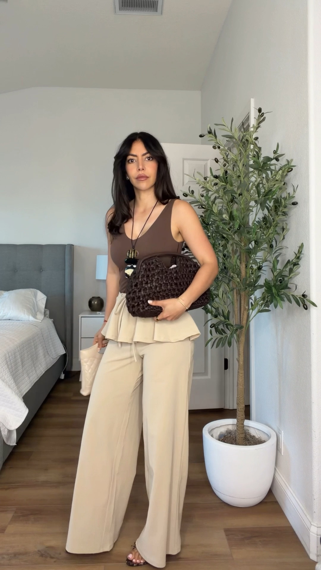 A summer dinner ootd 


Waist ruching pants, ivory trousers, summer bag, raffia clutch, earthy tones outfit, vacation outfit  

#LTKootd #LTKSeasonal #LTKgrwm