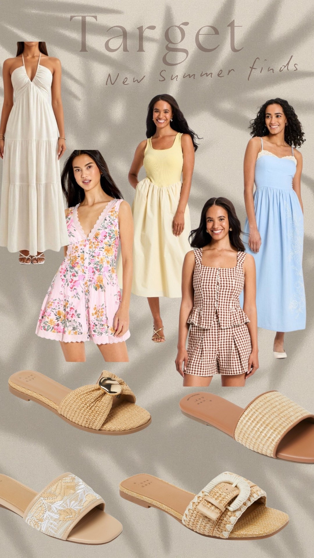 So many new summer finds ☀️🤍 @Target 

#summerdress #summerstyle #sandals #summershoes #vacationstyle #resortstyle #romper #floraldress #maxidress #target #mothersdaydress #ginghamset 

#LTKTravel #LTKMothersDay