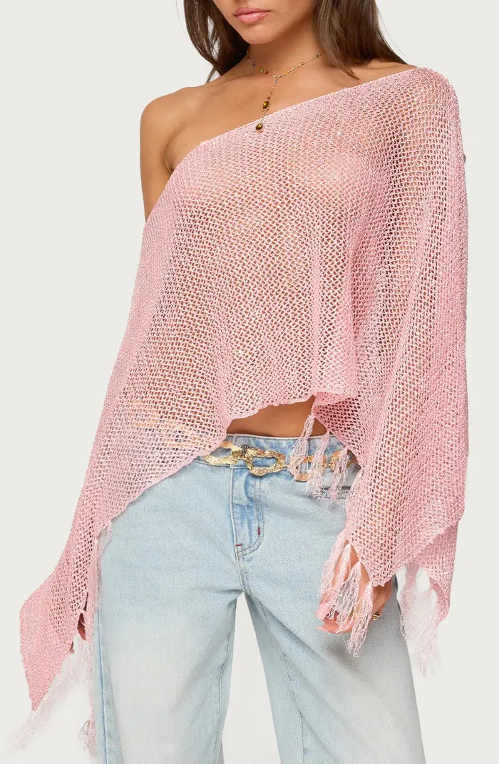 Sequin Fringe Poncho | Nordstrom