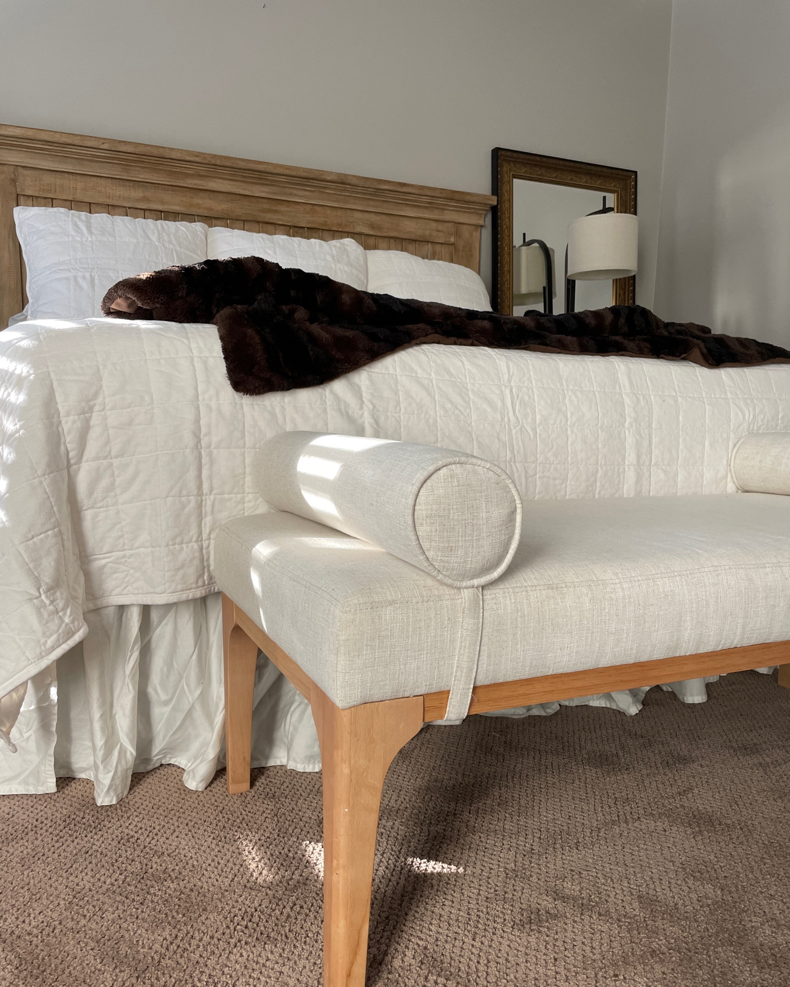 Fall bedding refresh, studio McGee Target bench, heavy linen quilt, line euro shams, performance sheet set 

#LTKsalealert #LTKhome #LTKSeasonal