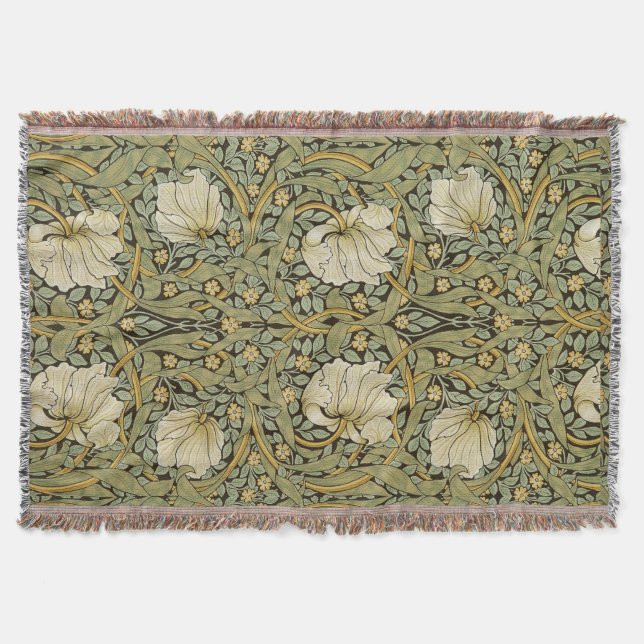 William Morris Pimpernel Vintage Pre-Raphaelite Throw Blanket | Zazzle | Zazzle