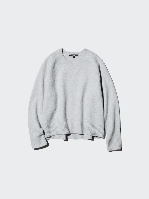 Soufflé Yarn Crew Neck Jumper | UNIQLO (UK)