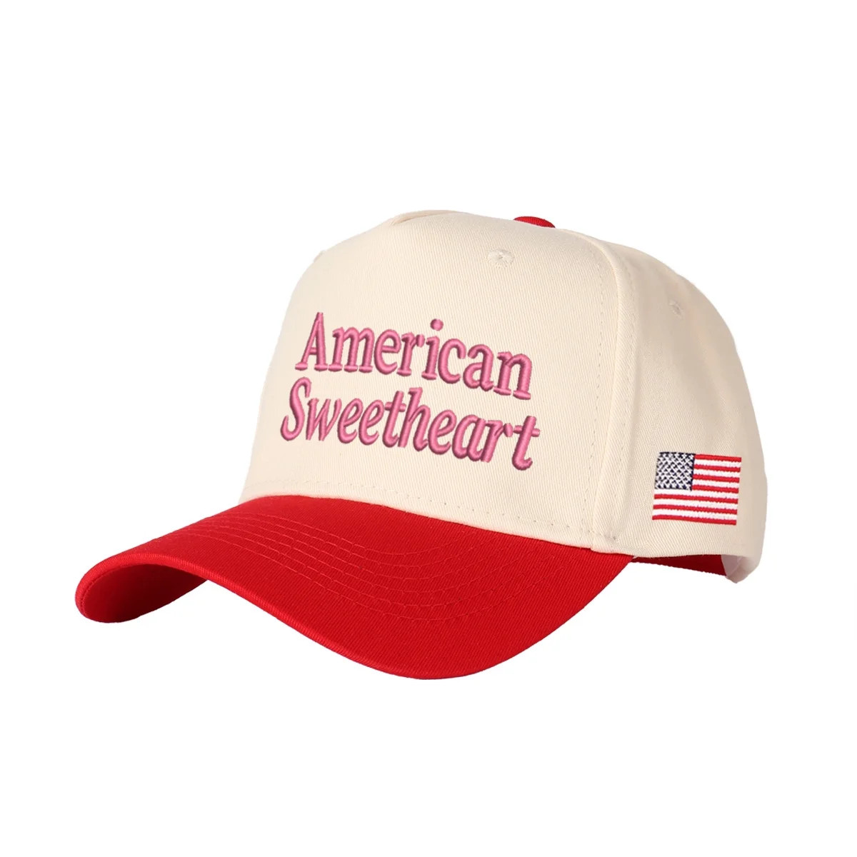 American Sweetheart Embroidered Patchwork Trucker Cap | Adjustable Unisex Snapback, Retro America... | Walmart (US)