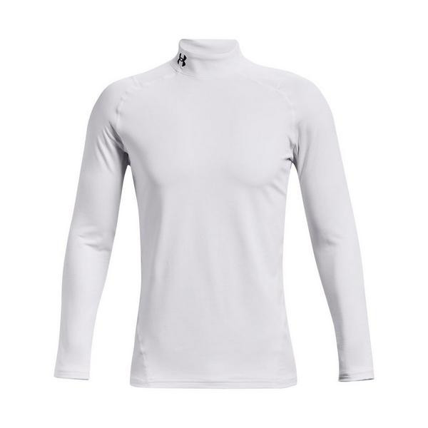 Men's Under Armour ColdGear Fitted Long Sleeve Base Layer Small White Black | Scheels Sports