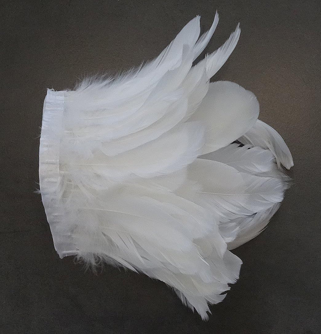 ZAKIA Gothic Style Natural Real Feathered Epaulet Shrug Cape for Halloween Party | Amazon (US)