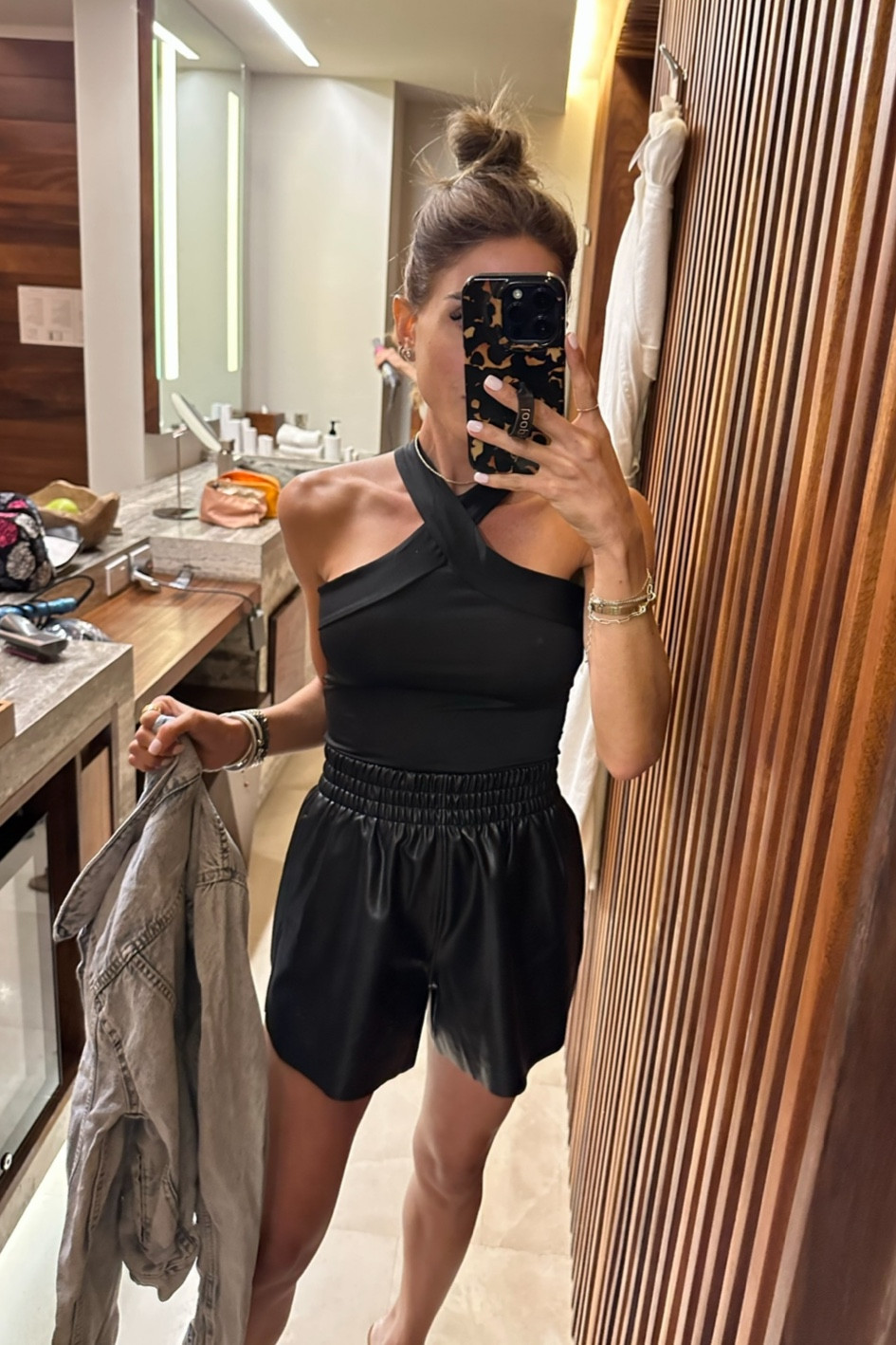 Halter neck tops amazon size s faux leather shorts

#LTKFindsUnder50 #LTKFindsUnder100